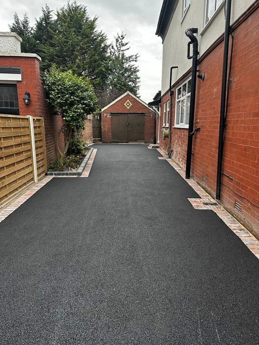 All Pave tarmac driveway installation across Lancashire - completed exterior finish