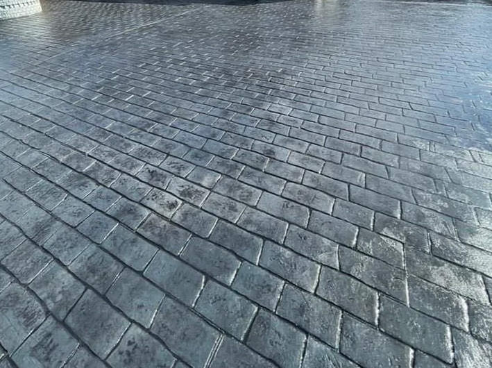 All Pave pattern imprinted concrete driveway across Lancashire