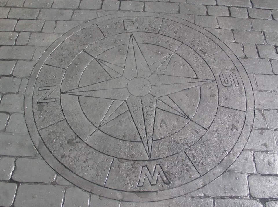 All Pave pattern imprinted concrete driveway across Lancashire - finish detail